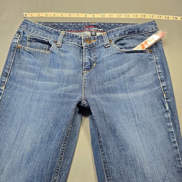 Tommy Hilfiger Blue Jeans Stretch Classic Bootcut Stonewash Denim Women 10 Short - Picture 5 of 11